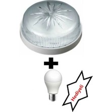 Nzr Tavan Lambası Glop Armatür. Wc Tuvalet Banyo Balkon Merdiven Teras Aydınlatma ( Ampul Dahil)