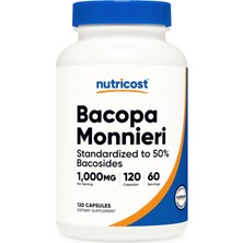 Nutricost Bacopa Monnieri 1000MG, 120 Capsul (60 Servings)..abd Menşei.39.
