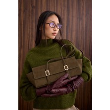 HE-QA Süet Baget Çanta Haki