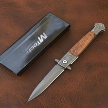 Alsepeteavm MT-3010 Ahşap Kabze Survival Kamp Çakısı