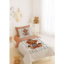 Mira Home Dijital Baskılı 3D Pamuklu Yenidoğan Bebek Nevresim Takımı Love Me Everyday