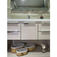 3'lü Bambu Banyo Düzenleyici, Şık ve Doğal Organize Seti