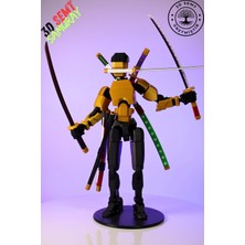 3D Semt 3D Dummy Figür | Hareketli, Titan 13 Figür | Büyük Boy Samuray Dummy