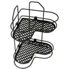 Şık 2'li Köşelik Seti Siyah Beyaz Krom, Çok Renkli Tasarım, Modern ve Zarif Dekor