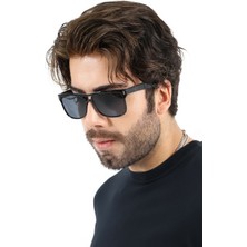 Lozzo Erkek Siyah Retro UV400 Güneş Gözlüğü 25-23 C2 E