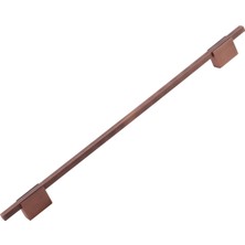 Badem10 Boyut Soft Antik Bakır Renk Metal 256 mm Dolap Çekmece Kulbu Mutfak Dolabı Kapak Kulpları Mobilya
