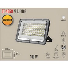 Cata CT-4659 100W Slim LED Projektör (Beyaz)