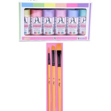 Akrilik Boya Inci Set 6X70ML + Fırça Set 10