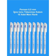 0.5 mm Iğne Uç Kırmızı Tükenmez Kalem 10 Adet Yeni Seri 2305