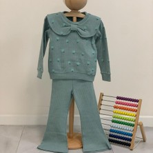 Dereff Yeşil Fiyonklu Bebe Yakalı Raporlu Takım