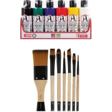 Akrilik Boya Multi Set 6X70ML + Fırça Set 1