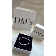DMs Silver Kalın Tenis Gümüş Bileklik
