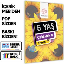 2026 5 Yaş Okul Öncesi MEB Etkinlik Kitabı Çekirdek  3 Eğlenceli ve Öğretici Aktiviteler (A4 Renkli)