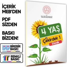 4 Yaş Okul Öncesi Meb Etkinlik Kitabı Çekirdek 1 Eğlenceli ve Öğretici Aktiviteler