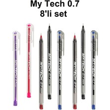 My Tech Tükenmez Kalem 0.7 mm 8 Li Set