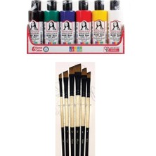 Akrilik Boya Multi Set 6X70ML + Fırça Set 4