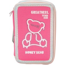 Bear & Deer Bear &amp; Deer Renkli Kalem Kutusu BD-KCS224 - Pembe Honey Bear
