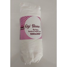 Aylis Home Beyaz Tek Kişilik Ranfonce  Lastikli Çarşaf