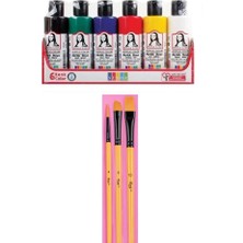 Akrilik Boya Multi Set 6X70ML + Fırça Set 10