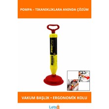 Letsii Ergonomik Kırmızı Sarı Kaporta Lavabo Klozet Pompası