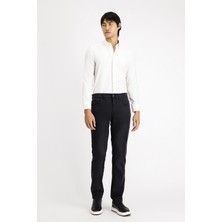 Kiğılı Uzun Kol Slim Fit Dar Kesim Desenli Pamuk Gömlek