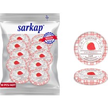 Hijyenik Paketli 10 Adet Kavanoz Kapağı – Çilek Model – 82 mm
