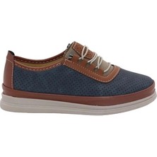 Mergenshoes Esa T033 Lacivert Rahat Taban Kadın Günlük Ayakkabı