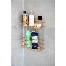 Paslanmaz Yapışkanlı Banyo Rafı, Düzenleyici ve Organizer, Şampuanlık, Dayanıklı ve Şık