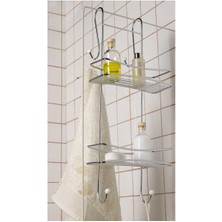 Şık ve Dayanıklı Metal Banyo Rafı, Duşa ve Banyoya Şıklık Katacak Tasarım