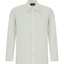 Abdullah Kiğılı Uzun Kol Desenli Cepli Pamuk Klasik Non Iron Gömlek