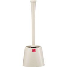 Bej Tuvalet Fırçası, Opak Gövde ve Sap, Günlük Temizlik Araçları