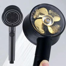 5 Fonksiyonlu Turbo Fan El Duşu, Siyah, Durdurma Özellikli, Çok Renkli