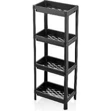 Siyah 4 Lü Organizer Raf Ünitesi MRD505-K, Pratik ve Şık Depolama Çözümü