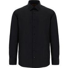 Abdullah Kiğılı Uzun Kol Non Iron Saten Klasik Pamuk Gömlek