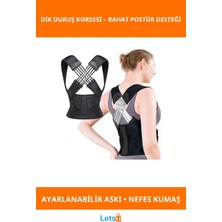 Letsii Kamburluk Önleyici Ayarlanabilir Dik Duruş Korsesi