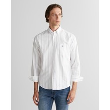 Gant Erkek Beyaz Regular Fit Düğmeli Gömlek 3250215.110