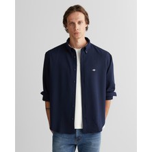 Gant Erkek Lacivert Relaxed Fit  Gömlek 3825310T.433