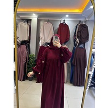 Yüsra Collection Papatya Nakışlı Liza Elbise