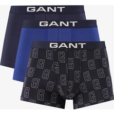 Gant Erkek Lacivert Logolu 3'lü Boxer 9125107T.433