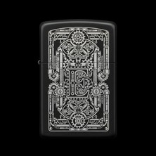 Alsepeteavm Zippo Ejderha Figürlü E Harfli Tasarım - V87