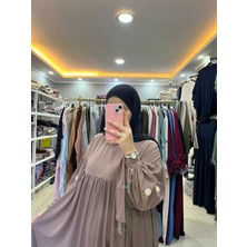 Yüsra Collection Papatya Nakışlı Liza Elbise
