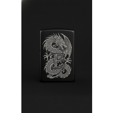 Alsepeteavm Zippo Ejderha Figürlü E Harfli Tasarım - V31