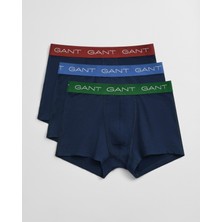 Gant Erkek Mavi Slim Fit 3'lü Boxer 902533003.410