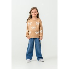 Harika Kids Kız Çocuk Kazak-Kot Pantolon 2'li Takım
