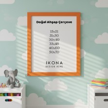 İkona Design Studio Doğal Ahşap Poster Çerçevesi |  Ahşap Çerçeve |poster  Çerçevesi | Modern Stil Minimal Duvar Dekoru