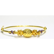 Kızılay Kuyumcusu 22 Ayar Altın Dorikalı Işlemeli Fantazi Kelepçe Bilezik 11.19 gr KLP0805