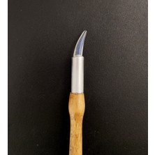 Sanathobi Kedi Gözü Akik Mühre Karga Burun, Zer Mühre, Gürgen Ağacı Sap-Tezhip-Minyatür-Hat-No:51