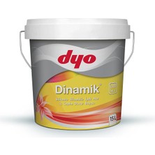 Dyo (0202) Ilık Maya 15LT Dinamik Ipekmat Silikonlu Silinebilir Iç Cephe Duvar Boyası
