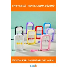 Letsii Silikon Kılıflı Anahtarlıklı 45ML Sprey Şişesi