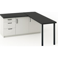 T Designo Ay Mutfak Adası-L Mutfak Adası-3 Çekmeceli 2 Kapaklı-Çok Amaçlı Dolap-Alt Modül-Kiler -150 cm